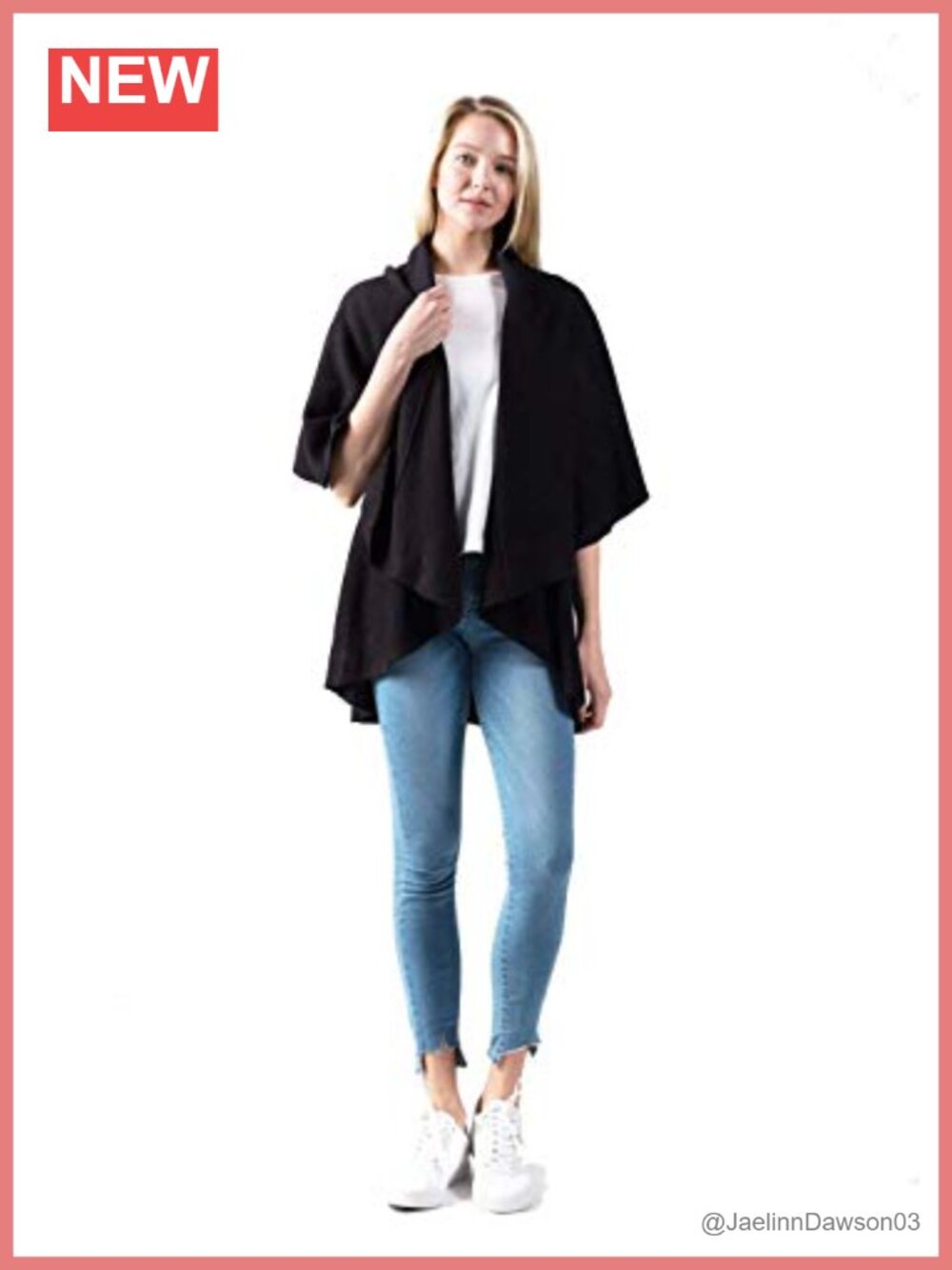 Basic Shawl Vest 4-in-1 Convertible Sweater Wrap One Size